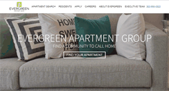 Desktop Screenshot of evergreenapartments.com